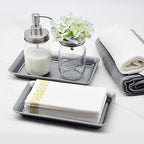 SheeChung Metal Vanity Tray, Bathroom Tray for Perfume Makeup Jewelry - Image 4