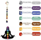 Handmade Gemstones Healing Feng Shui Crystals Window Car Decorations Hanging Ornament for Home Decor Party Decor（Tree-KhakiThread） - Image 4
