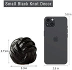 Ceramic Knot Decor, Small Chain Link Decor, Coffee Table Decor, Book Shelf Decor, Entry Table Decor, Aesthetic Minimalist Decorative Objects for Modern Home Living Room, Desk Decor for Office (Black) - Image 2