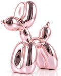 Pink Balloon Dog Decor - Animal, Shelf & Modern Desk Statue - Office Gold Decorations by XIAOMAGG