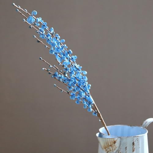 OUKEYI 8 Pcs 29.5“ Long Artificial Jasmine Flowers Tall Fake Flower Bouquet Faux Jasmine Plants Dry Branches for Wedding Home Party Office Party DIY Decor (Sky Blue), OUKEYI-100882 - Image 2