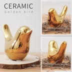 Notakia Gold Home Decor Small Birds Statues Modern Style Decorative Ornaments for Living Room Decor, Bedroom, Office Desktop, Cabinets (2Pcs Gold Birds) - Image 4