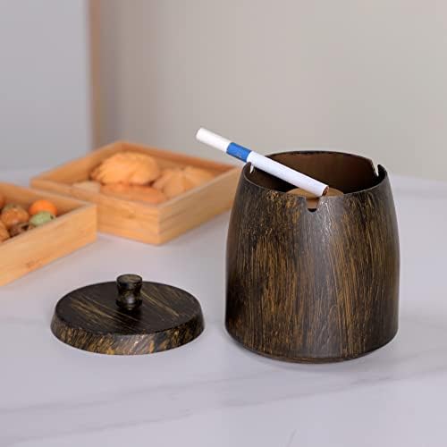 Extra Large Ashtray with Lid for Cigarette, Stainless Steel Smokeless Odorless Windproof Ash tray for Home Office Tabletop Outside Patio Outdoor Balcony(4.72''x3.93''x4.33'') - Image 7