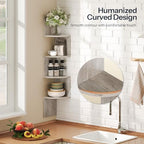 HOOBRO Corner Shelf Wall-Mounted, Set of 2 Floating Corner Shelves for Wall - Image 6