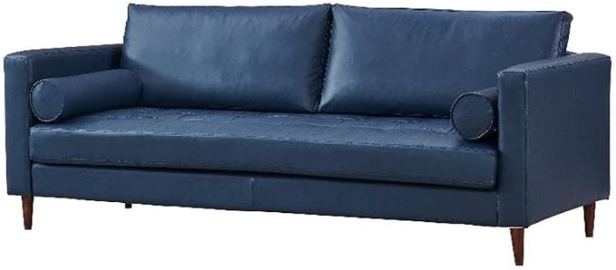 Pemberly Row Eco Leather Sofa, High Density Foam Cushion, Hardwood Frame by PEMBERLYROW