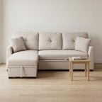 Convertible Sofa Bed, L Shape Sleeper Sofa - Image 9