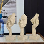 3 Pcs Thinker Statue,Modern Home Sculptures,Collectible Figurines - Image 4