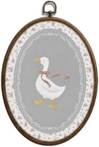 Cottage Core Goose Nursery Oval Wall Art, Floral Nursery Decor，Waterproof by Unknown