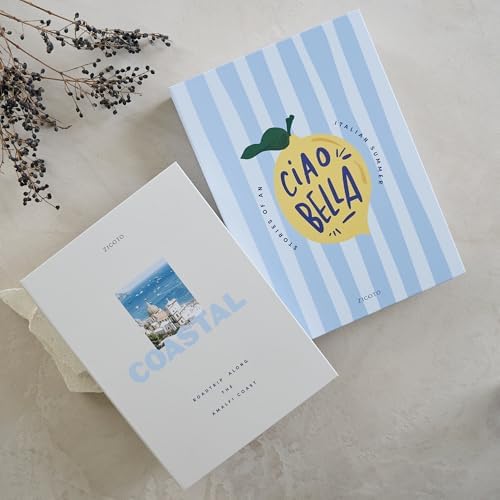 Beautiful Decorative Books - Set of 2 Coastal Boxes for Coffee Table Decor - Image 2