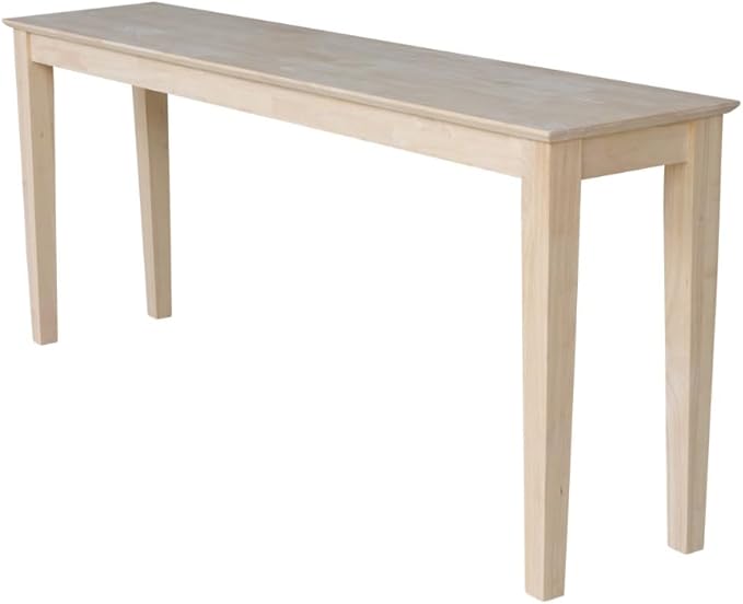 International Concepts Shaker Console Sofa Table, 72-Inch Long, Solid Parawood by InternationalConcepts
