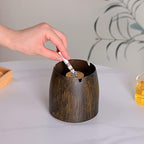 Large Ashtray with Lid for Cigarette, Stainless Steel Smokeless Odorless Windproof Ash tray for Home Office Tabletop Outside Patio Outdoor Balcony(3.93''x3.2''x3.82'') - Image 6