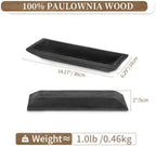 Hanobe Wood Decorative Bowl for Coffee Table Entryway Decor, Rustic Black - Image 5