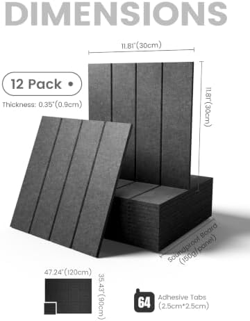 Fluxynara Felt Bulletin Board & Cork Board Alternative 48'' x 36'' - 12 Pack - Image 2