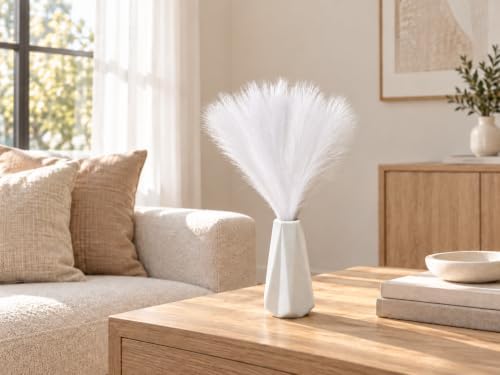 Mandy's 20 Stems White Silk Pampas Grass Bouquet - Image 5
