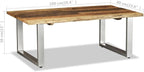 YAFF Coffee Table Solid Reclaimed Wood 39.4"x23.6"x15" - Image 9