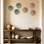 Metal Wall Sculpture, 10'' Round Textured Radiant Sunburst Wall Decor - Image 4