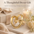 Gold Knot Decor for Coffee Table Book,Chain Link Decor for Bookshelf Entry Table TV Stand,Knot Sculpture for Home Living Room,Accent Decoracions para sala,adornos para sala Modernos - Image 6