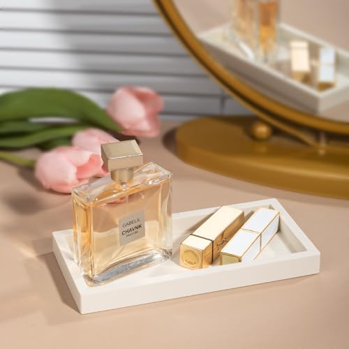 Silicone Bathroom Vanity Tray Dish Soap Holder Sink Organizer, Beige - Image 2