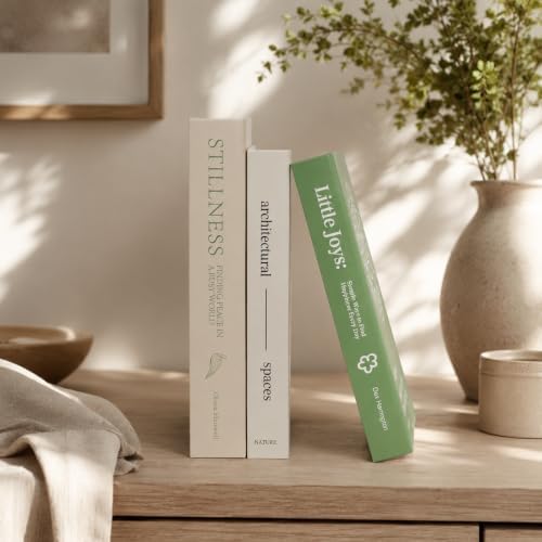 3 PCS Faux Decorative Books for Home Decor-Coffee Table Books Decor-Aesthetic Fake/Faux Books (Stillness Little Joyes Architectural) - Image 2