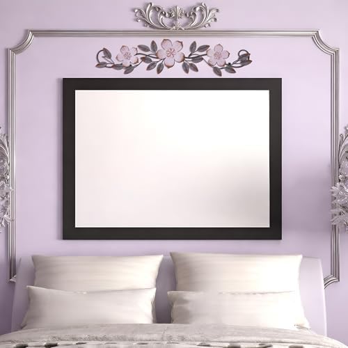 Wesiti Metal Flower Wall Art Decor Vintage Wrought Scroll, Purple - Image 6