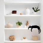 Home Decor Wooden Black Cat Decorations for Cat Lovers Cute Door Corner Decoration for House Living Room Office Desk - Image 6