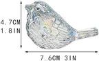 Blown Glass Bird Figurine AB Coating Crystal Animal Collectible Table Decor - Image 3