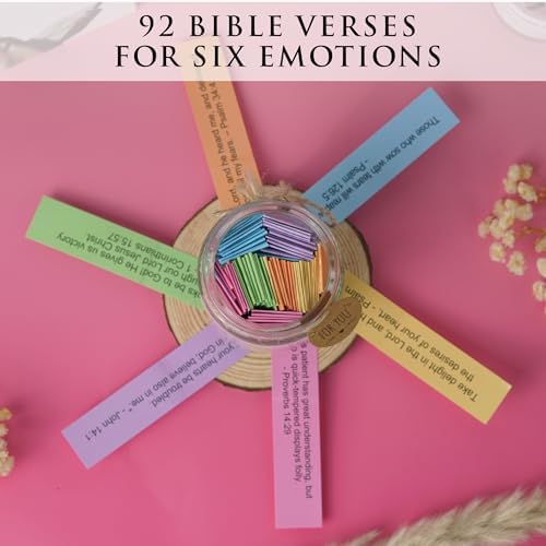Bible Verse Jar for Cancer Warrior, 92 Scripture Cards for Daily Hope, Strength & Prayer, Christian Cancer Gifts for Women Men, Faith Encouragement Gift for Cancer Patient Survivor - Image 4