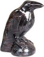 Garnet Raven Statue Gothic Witchy Decor Hecate Altar Crystal by Hguxmcu