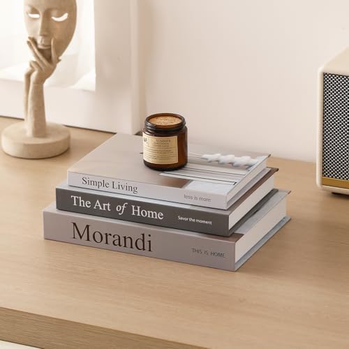 Aesthetic Decorative Books,Set of 3 Fake Books Storage Boxes(Beige) - Image 7