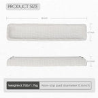 Oakrain 30" Large Decorative Bowl for Home Decor, Long White Dough Bowl - Image 2