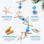 JQAQJU Sea Glass Beach Room Decor, Coastal Wall Decor with Starfish - Image 4