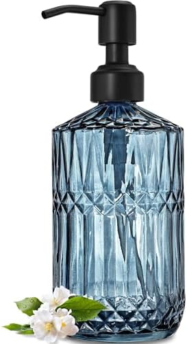 JASAI 18 Oz Blue Soap Dispenser with Black Rust Proof Pump by JASAIHOME