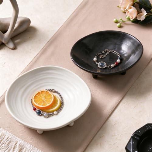 Small Decorative Bowl, 6" Ceramic Key Bowl for Entryway Table - Image 4