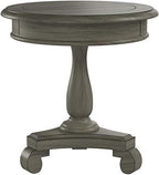 Roundhill Furniture Rene Contemporary Wood Pedestal Side Table - Image 5