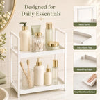 2 Tier Bathroom Counter Shelf Organizer for Skincare Makeup - Image 5