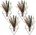 Jexine 4 Pcs Hanging Artificial Planters Wall Decor, Bronze, Pampas by Jexine
