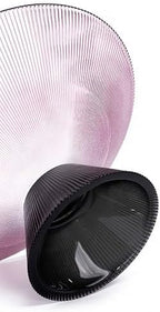 Tapered Glass Decorative Bowl(Purple), 9.8 Inches Handblown Glass Bowl with Modern Two-Tone Cone Shape,Decorative Fruit Bowl for Home Decor, Table Centerpiece, Kitchen Island, and Dining Decor - Image 2