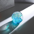 Qianwei Ocean Waves Hand Blown Glass Decor Crystal Ball Sea Figurines Gifts - Image 4