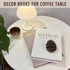 Decorative Books Set of 2, Linen Faux Coffee Table Books - Image 2