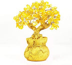 Feng Shui Decor Money Tree Crystal Chinese Decorations Money Tree for Wealth and Good Luck by BWINKA