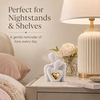 Mini Couple Statue Tv Stand Decor Items for Living Room Home Decor,Bedroom Decor for Couples Sculpture for Anniversary Wedding,Love Gifts for Couples 2026,Knick Knacks for Shelve (White, 3.15in) - Image 3