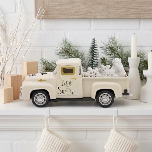Christmas Truck Decor, Snowman Winter Tabletop Farmhouse Decorations - Image 6