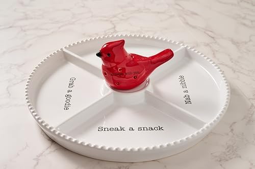 Mud Pie Light Up Cardinal Sitter, Red Ceramic LED Cardinal Bird Decor - Image 3