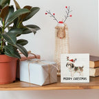Shih Tzu Merry Christmas Wooden Box Sign Desk Decor, Shih Tzu Gifts, Christmas Dog Wood Block Sign for Home Bedroom Office Desk Table Shelf Wall Decorations, 5x5 Inch - Image 2