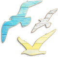 Putuo Decor 3pcs Wood Seagull Wall Decor Beach Wall Hanging Coastal Theme Wall Art Nautical Wall Sculpture Sea Birds Lake House Ocean Decor Vintage Ornaments for Home Bathroom by PUTUODECOR