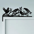 CUTHOLLOW Crow and Branch Door Topper Sign Metal Wall Art Decor by CUTHOLLOW