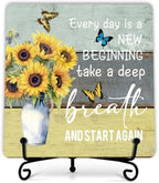 Spring Decorations for Rustic Farmhouse Decor, Motivational And Inspirational Desk Decor for Housewarming Gifts, Butterfly Decorations For Home Kitchen Bathroom (A02) by Fbitey