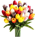 Mandy's 28pcs Artificial Multicolor Tulips by Mandys