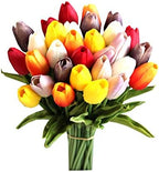Mandy's 28pcs Artificial Multicolor Tulips by Mandys