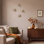 4 Piece Vintage Swallow Wall Decor, 4.7 Inch 3D Resin Bird Art Sculptures - Image 3